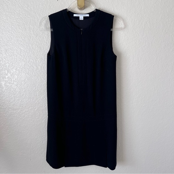 Diane Von Furstenberg Dvf Aimee black dress size 4 - Picture 2 of 11